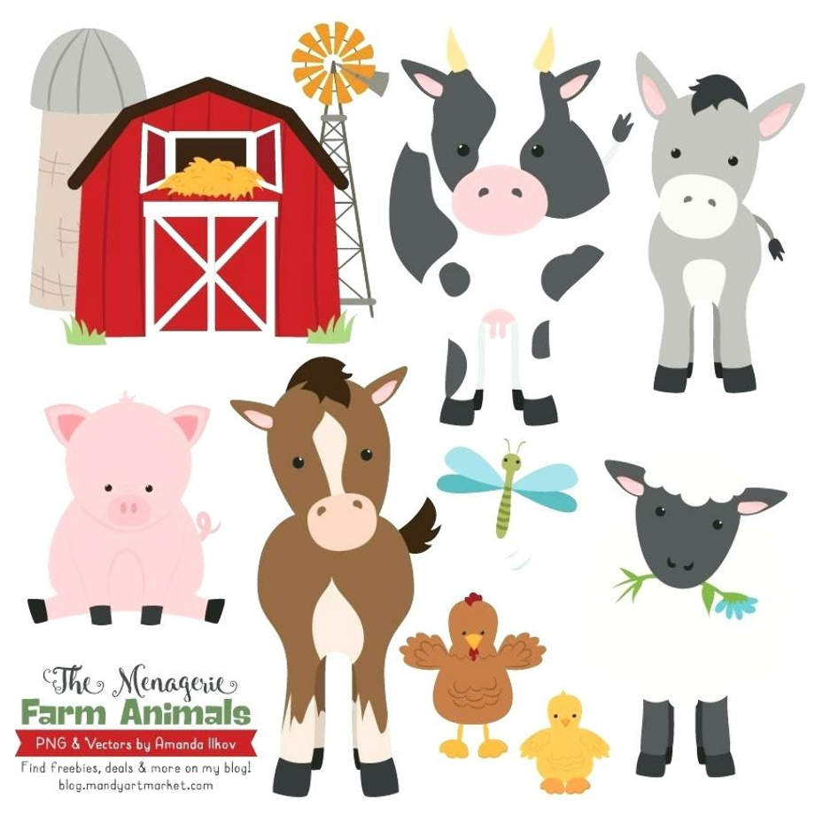 Printable Farm Animals Clipart