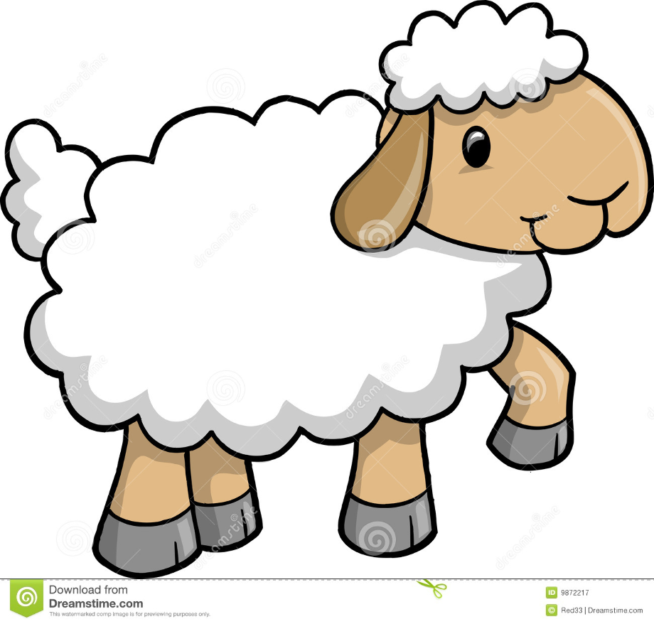 sheep clip art cute