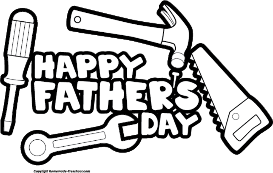 Download High Quality fathers day clipart black and white Transparent