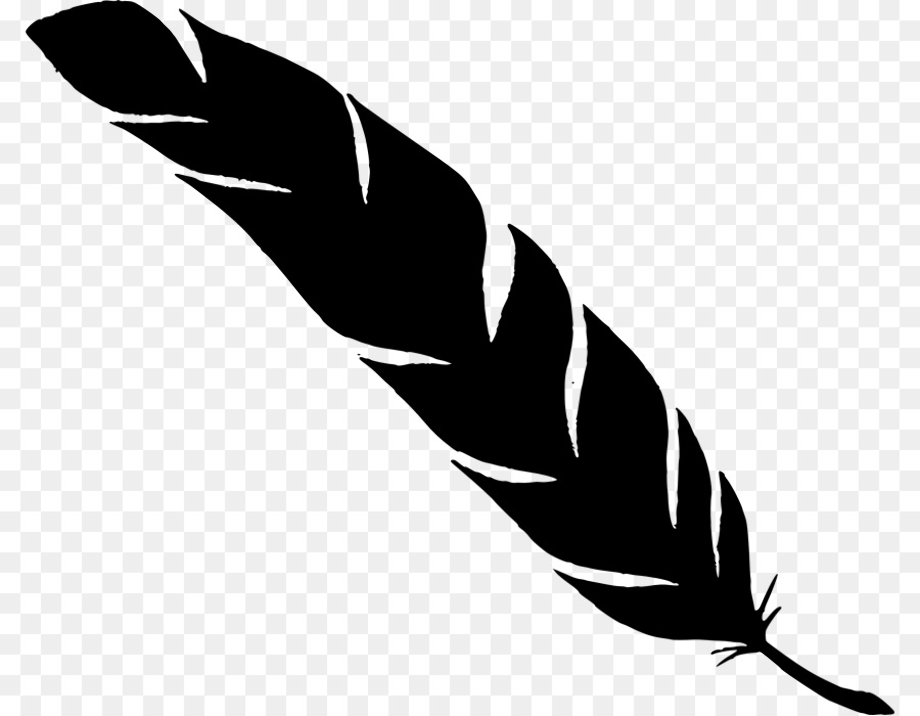 feather clipart silhouette