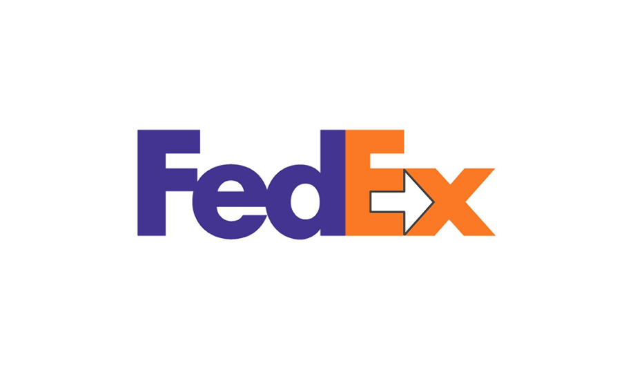 fedex logo negative space
