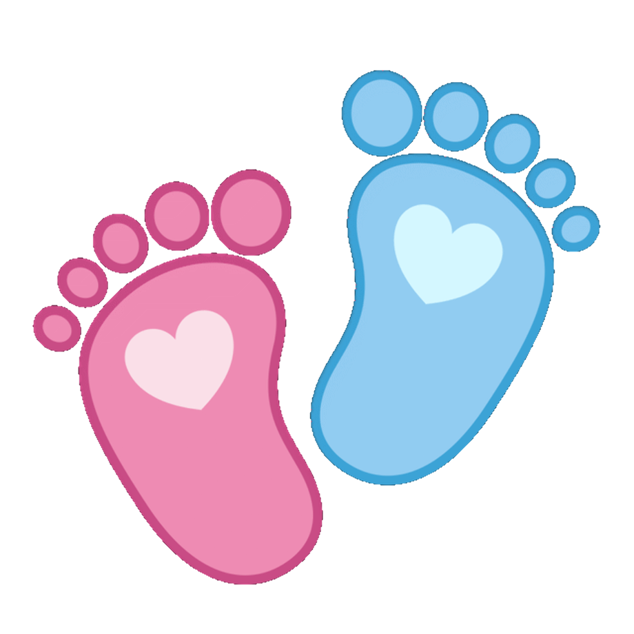 Gender Reveal Baby Feet Svg