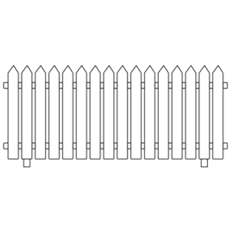 fence clipart picket
