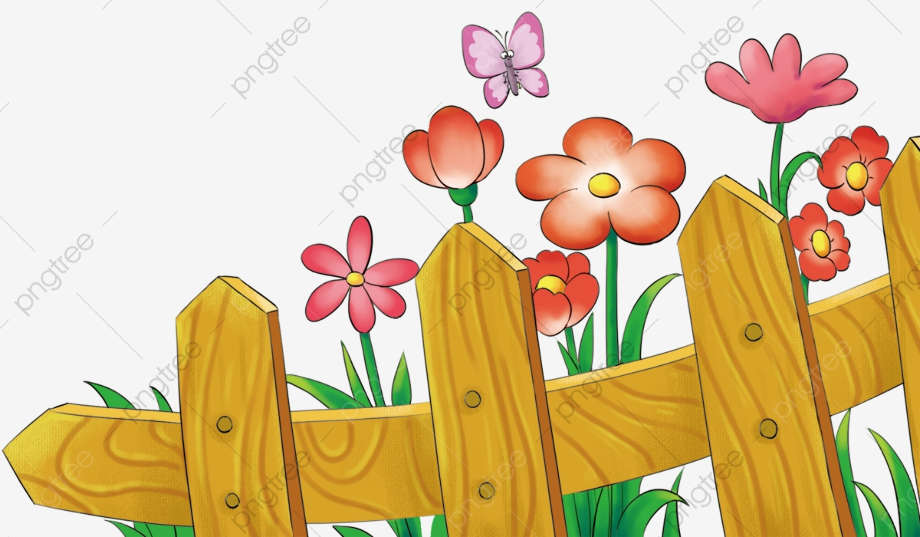 Download High Quality fence clipart flower garden Transparent PNG