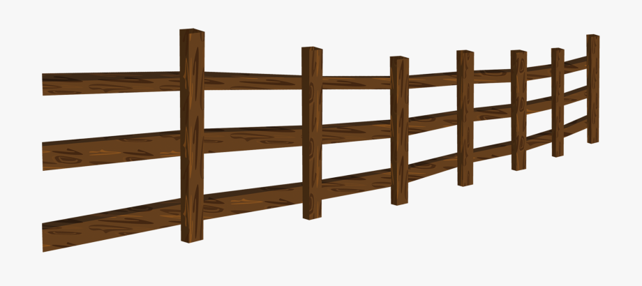 fence clipart wooden