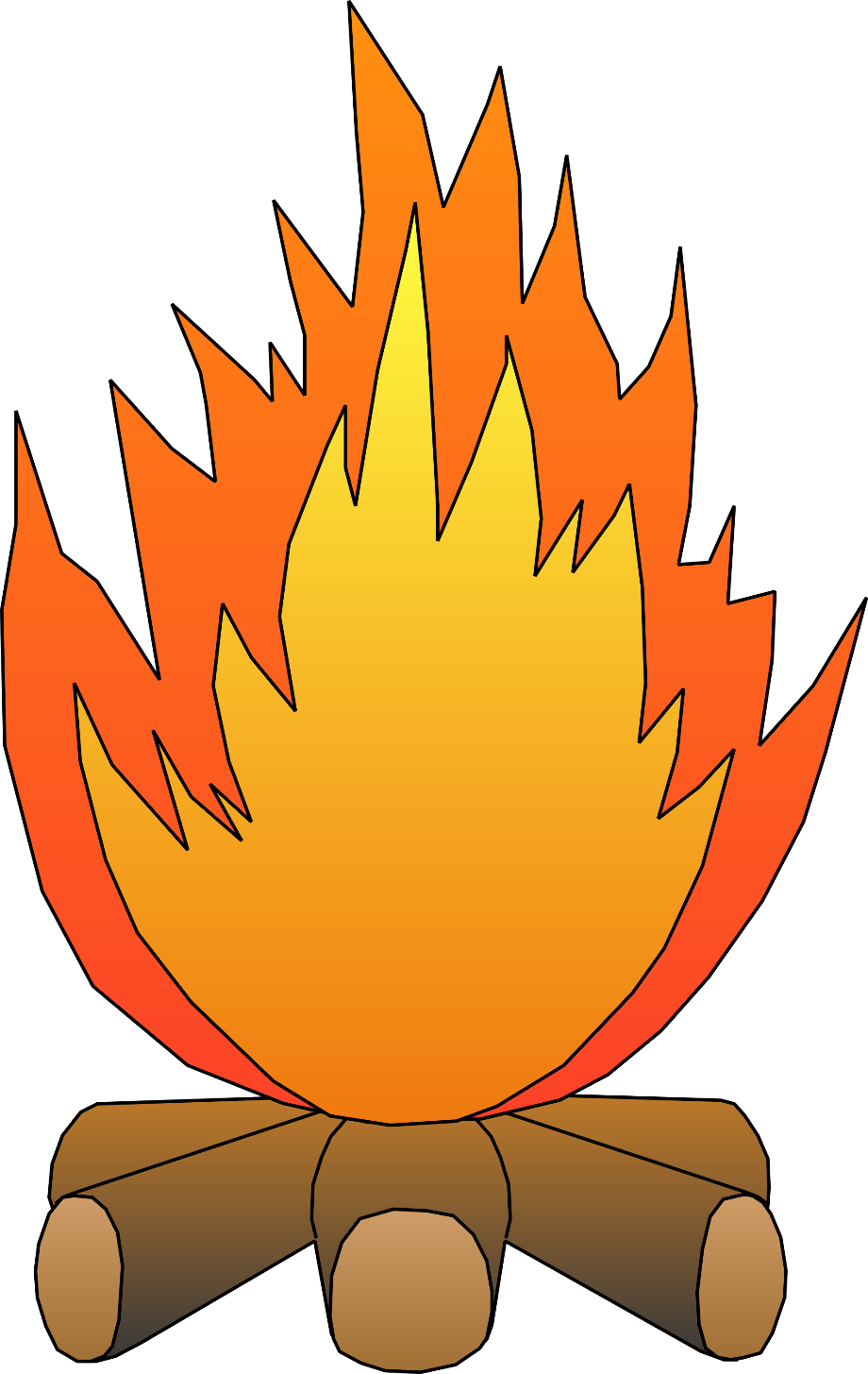fire clipart camping