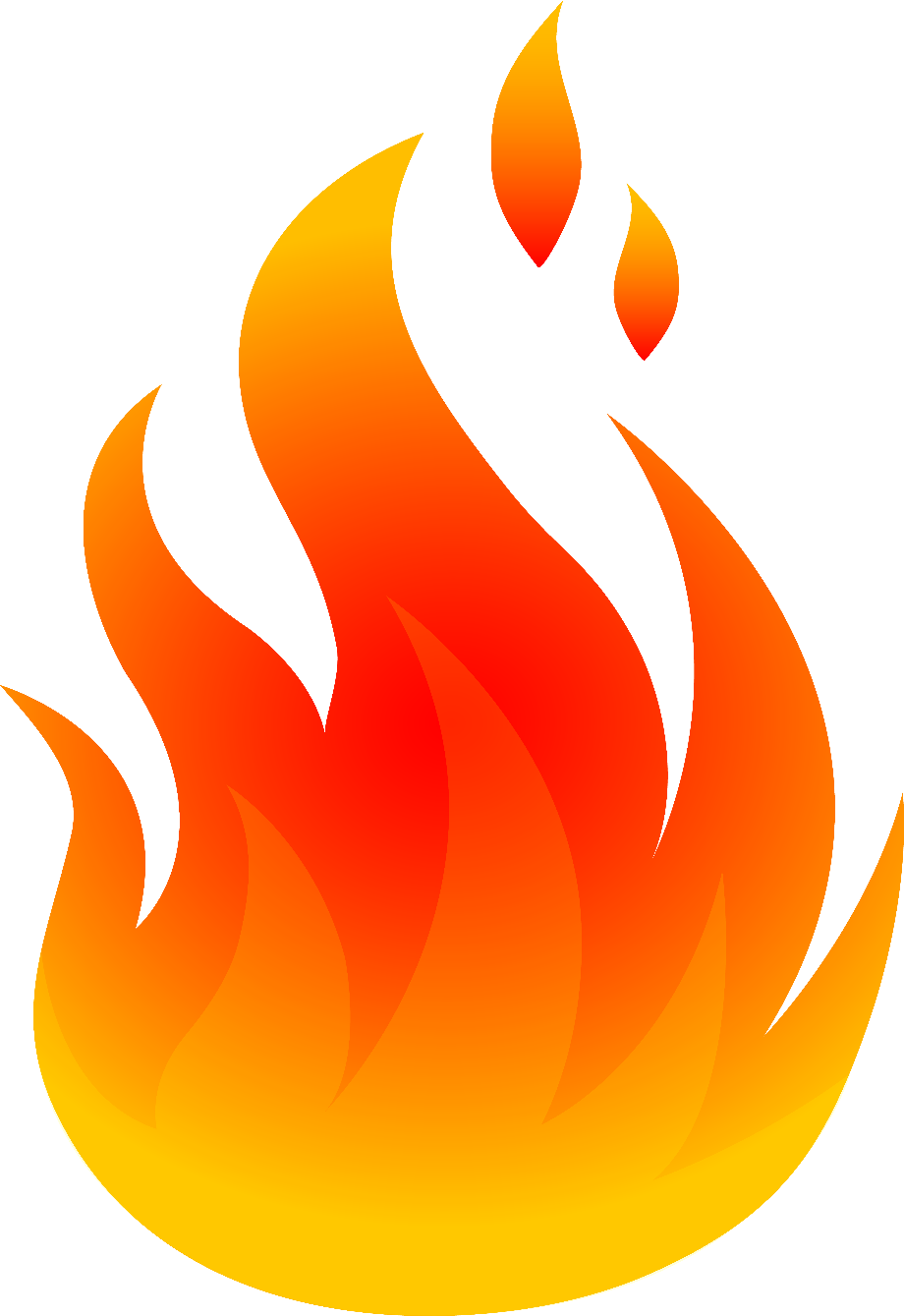 flame clipart red