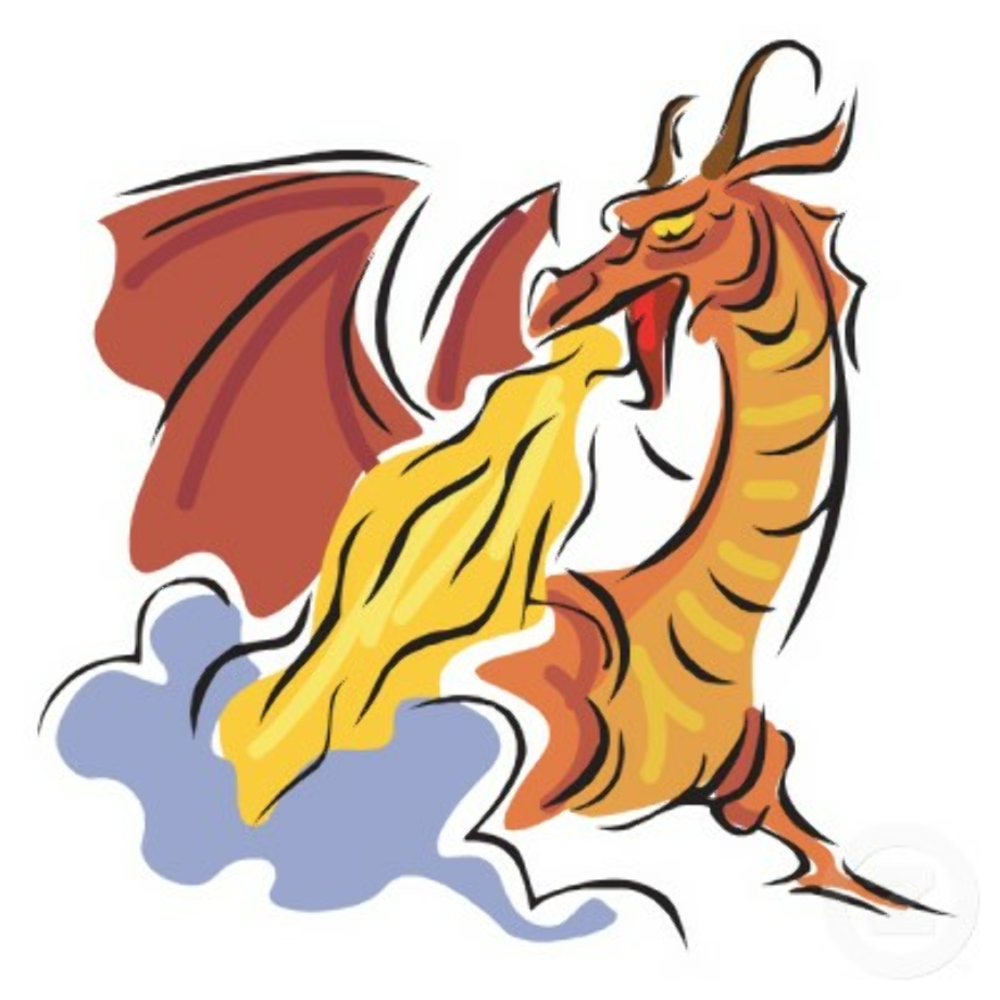 fire clipart dragon