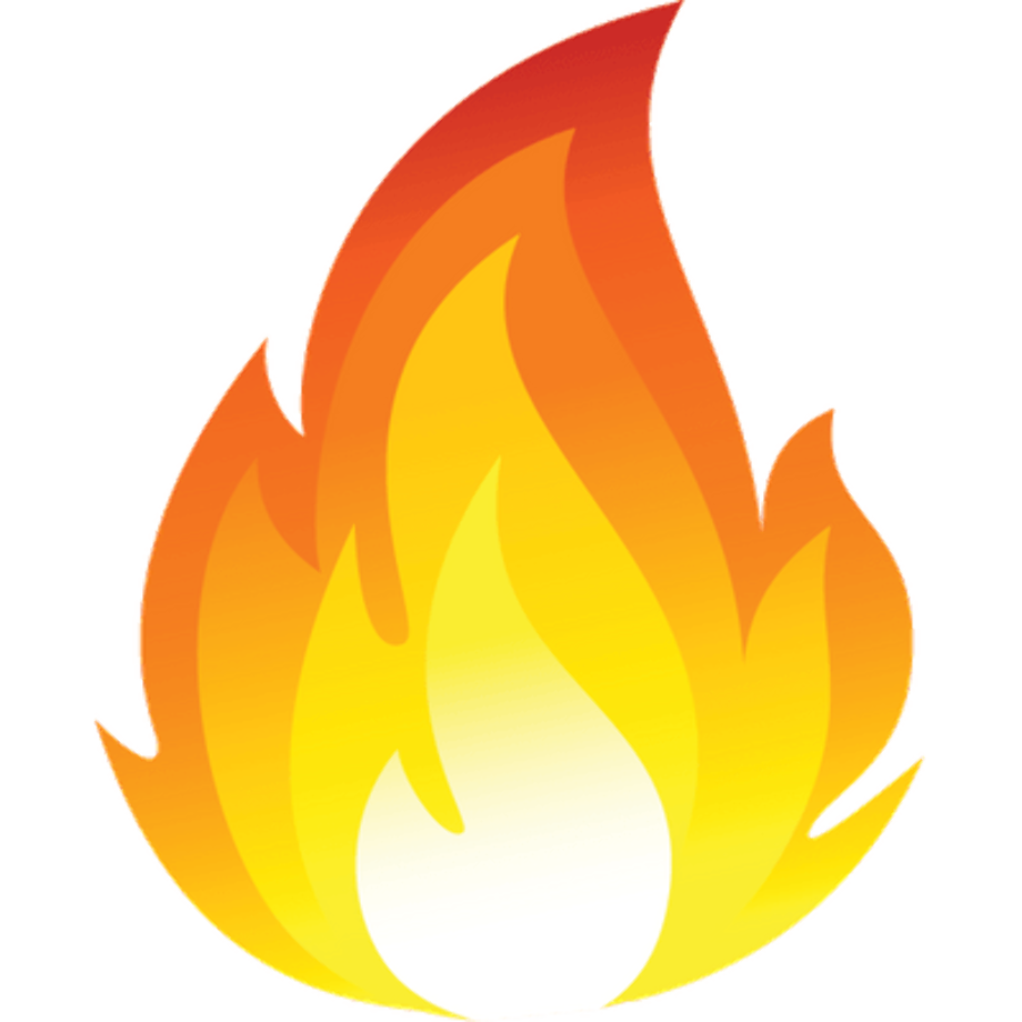 emoji transparent fire