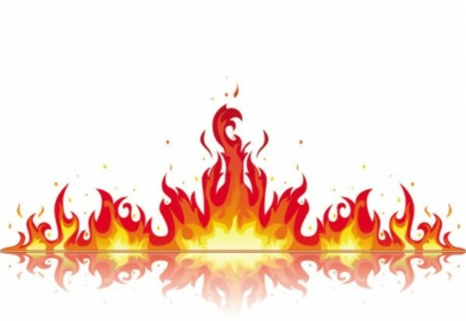 flame clipart border