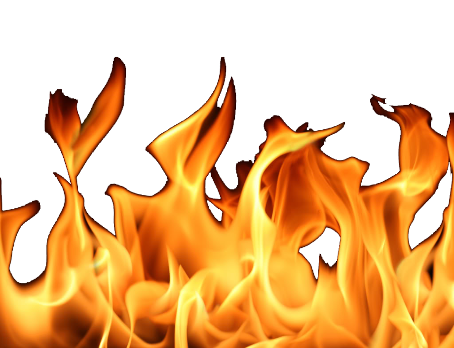 fire transparent background white