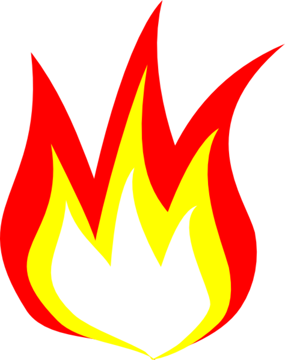 flame clipart rocket