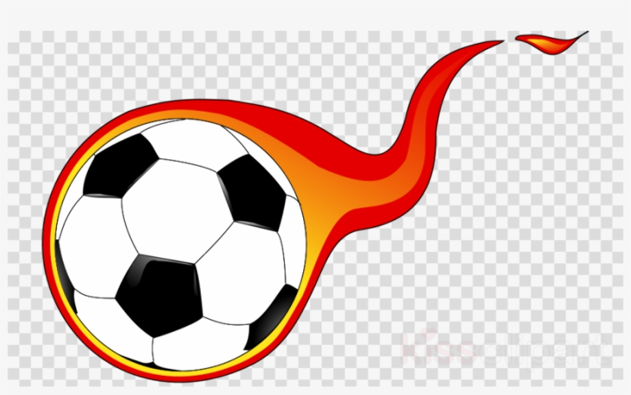 fire clipart soccer ball