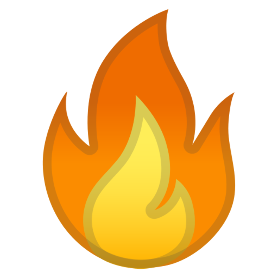 Download High Quality fire emoji transparent small Transparent PNG