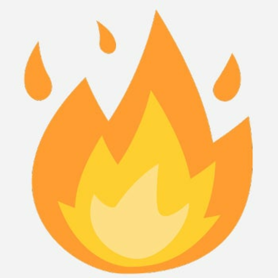 fire emoji transparent alarm