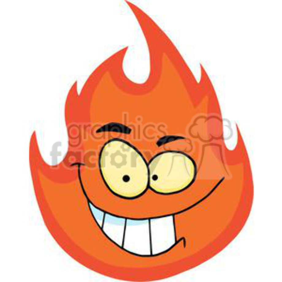 fireball clipart cartoon