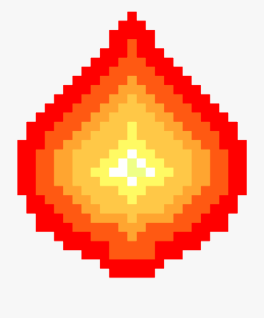 fireball clipart pixel