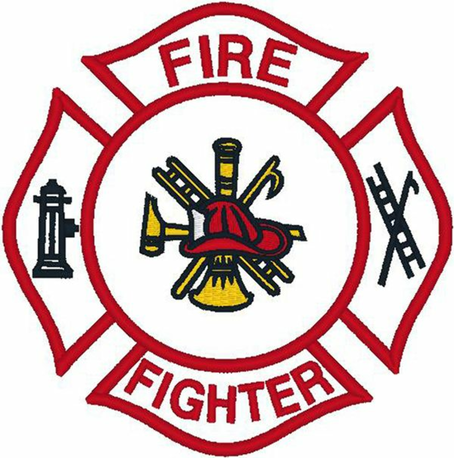 firefighter clipart badge