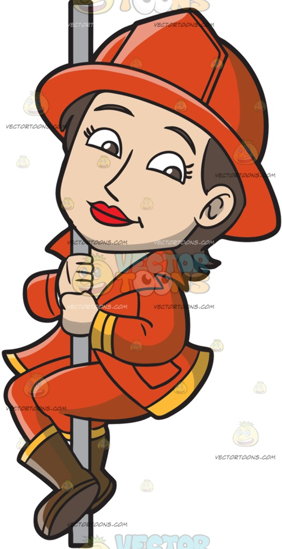 Female Firefighter Clip Art