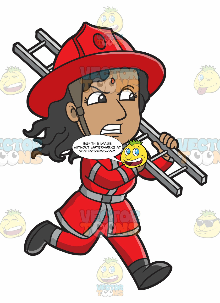 firefighter clipart woman