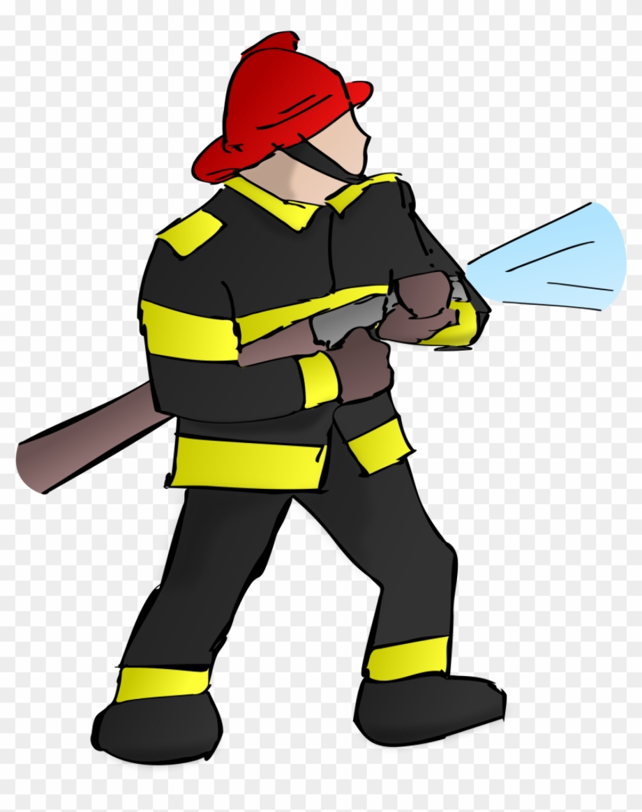 Firefighter clipart hose.