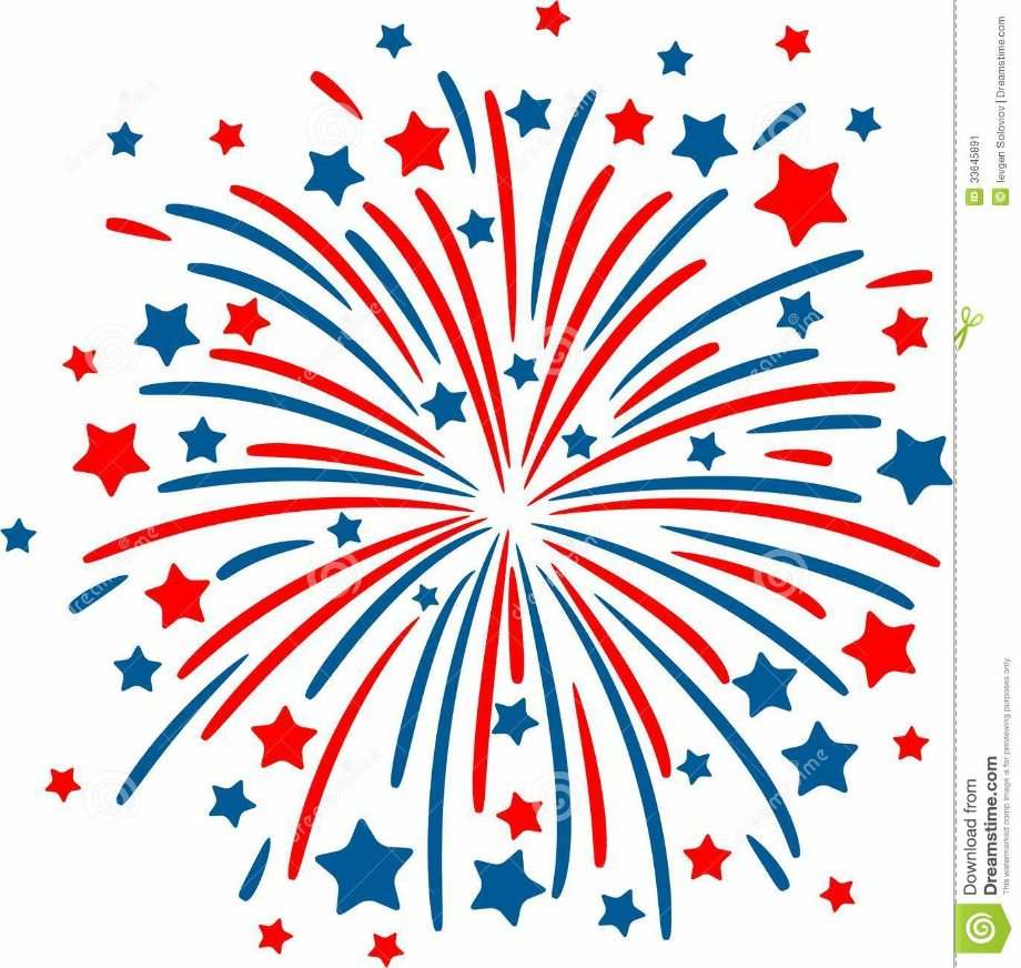 fireworks clipart colorful