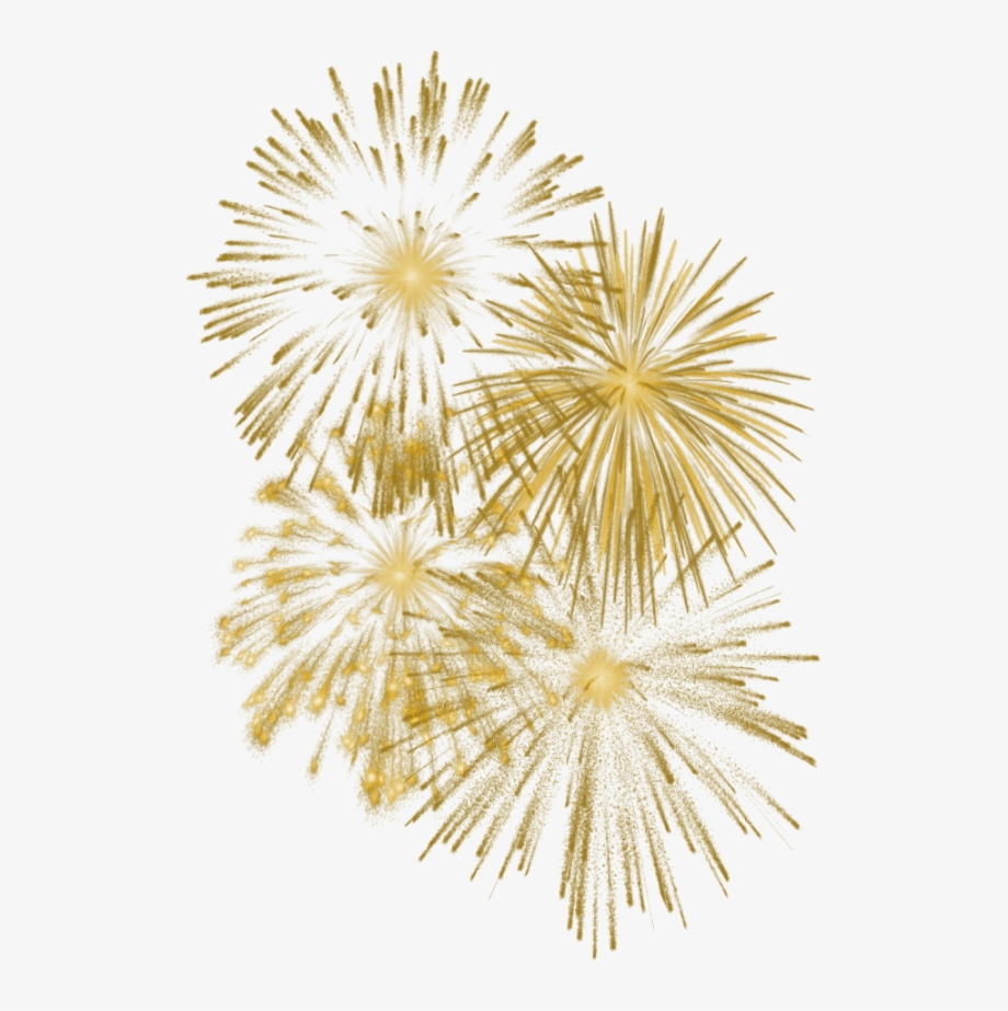 Download High Quality Fireworks Clipart Gold Transparent Png Images