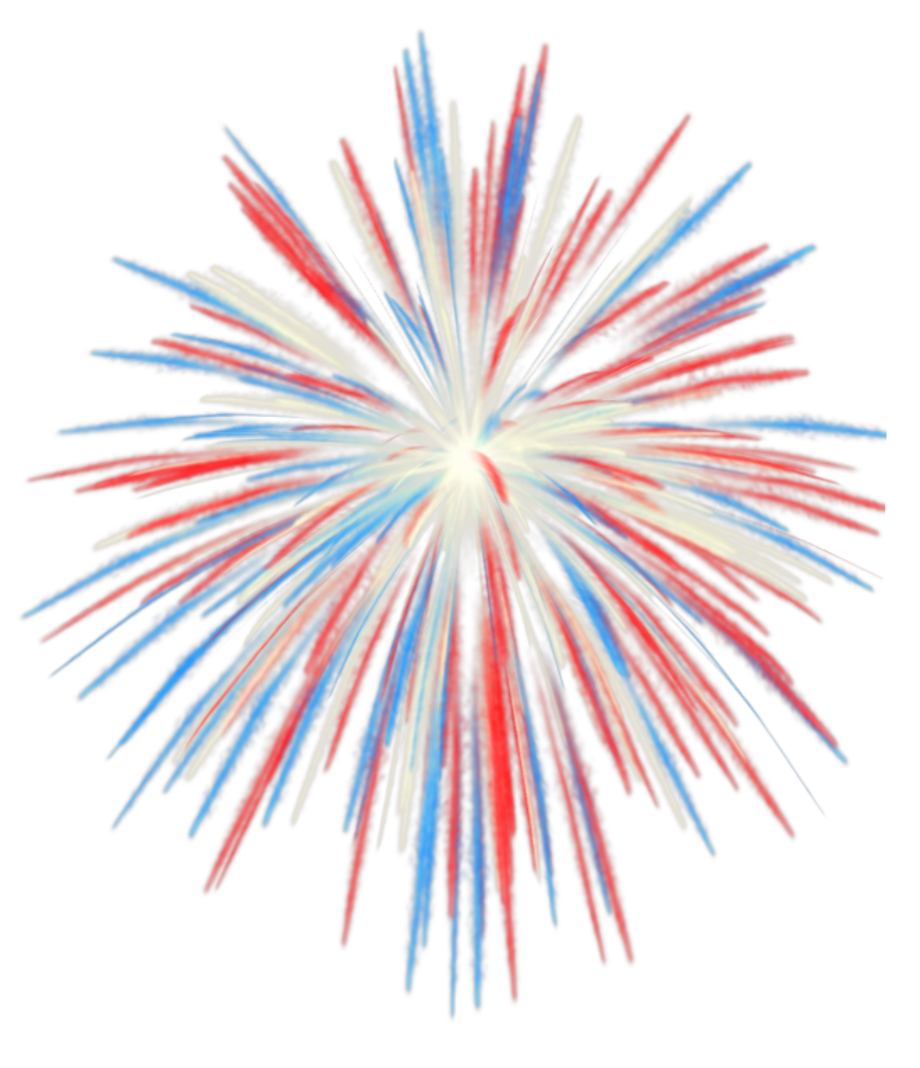 fireworks clipart red