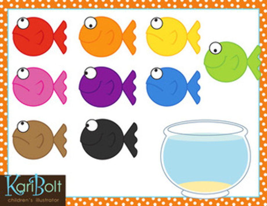 clipart fish colorful