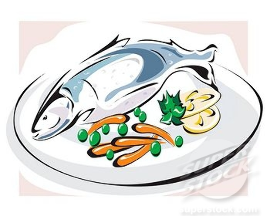 fish clipart cooked
