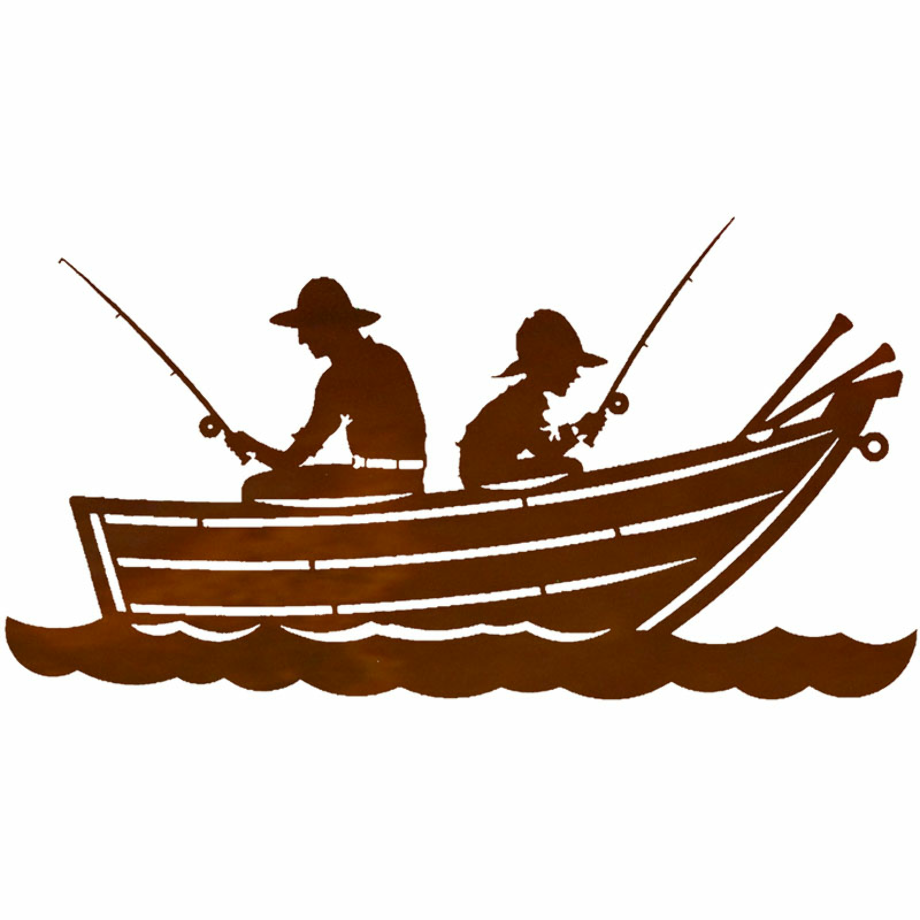 canoe clipart fishing