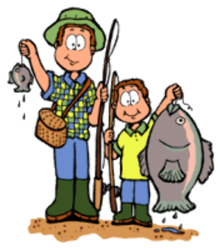 fishing clipart father son