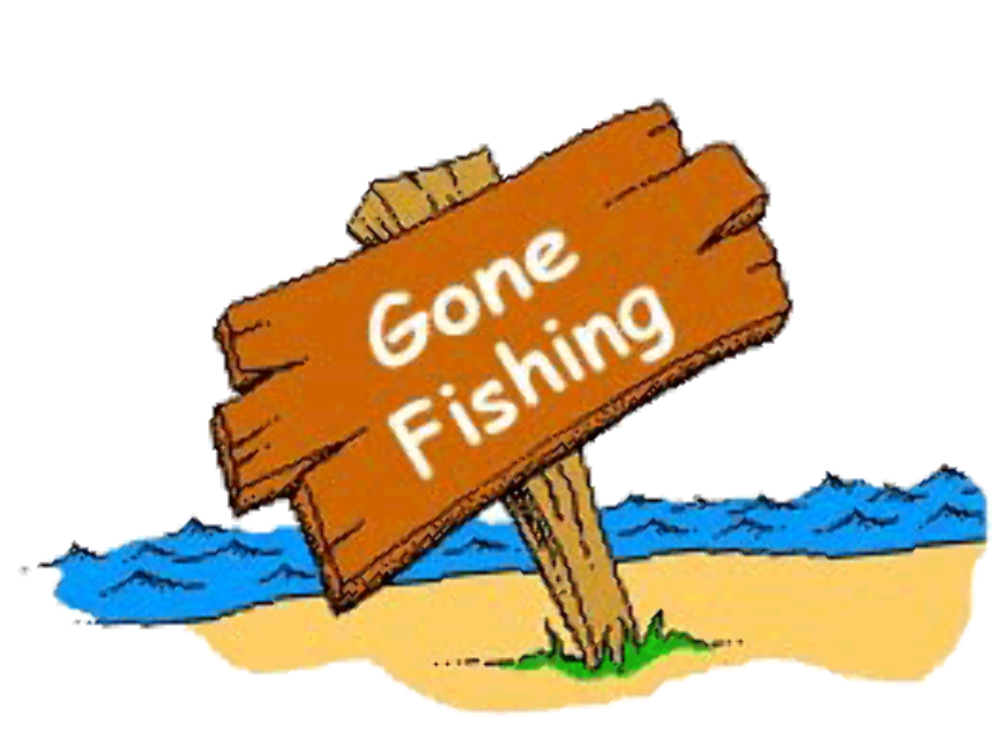 fishing clipart gone