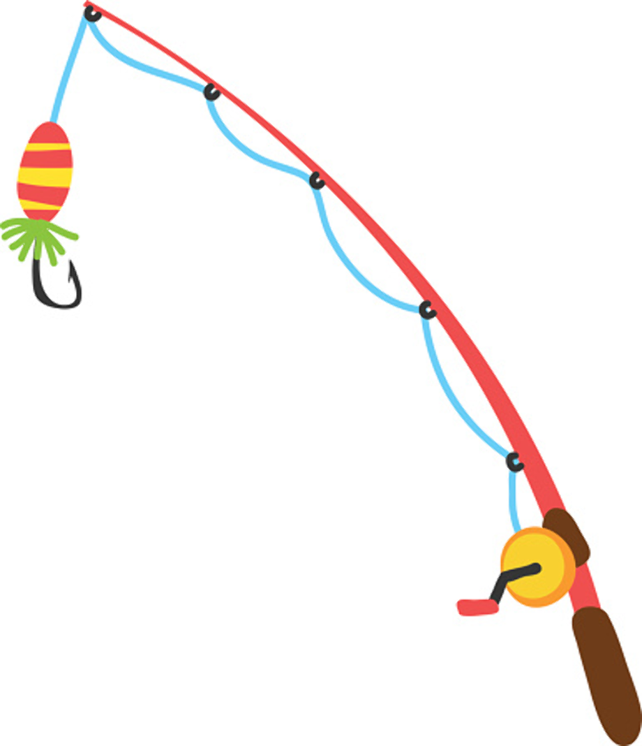 fishing pole clipart