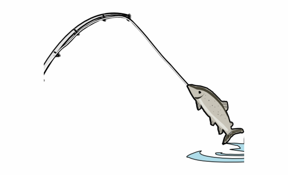 fishing pole clipart cartoon