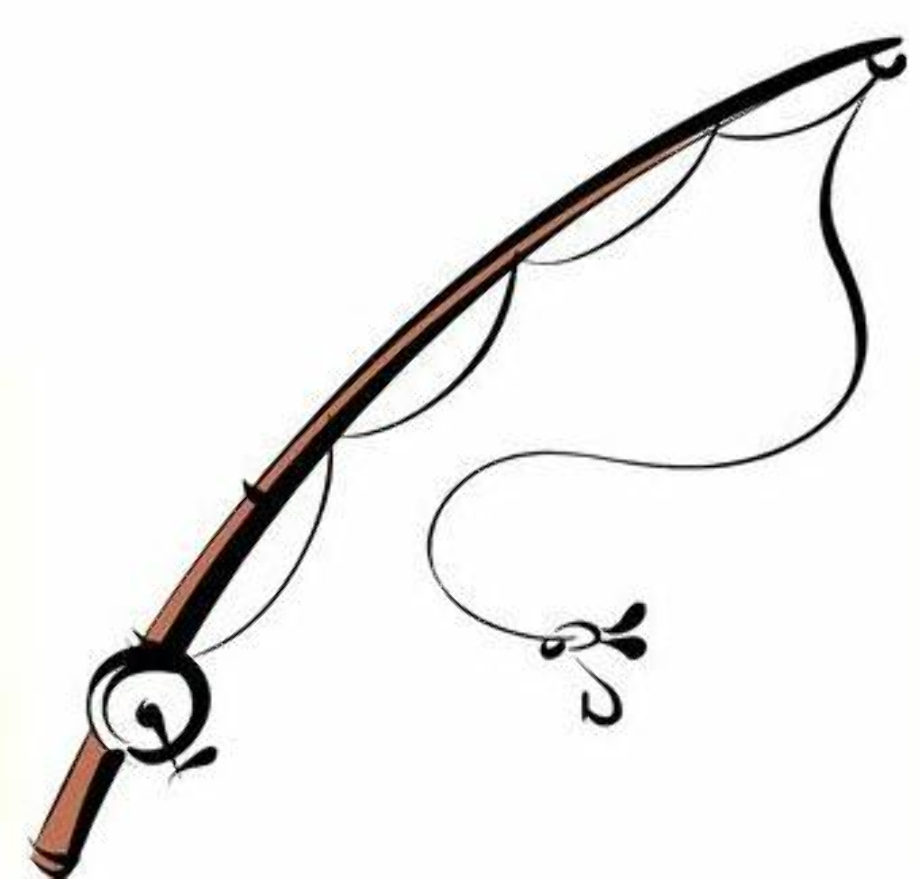 Download High Quality fishing pole clipart silhouette Transparent PNG