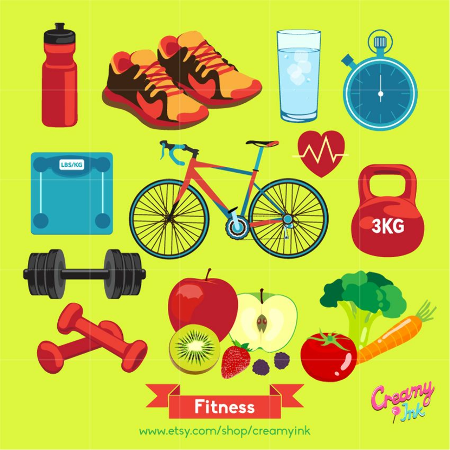 fitness clipart healthy lifestyle