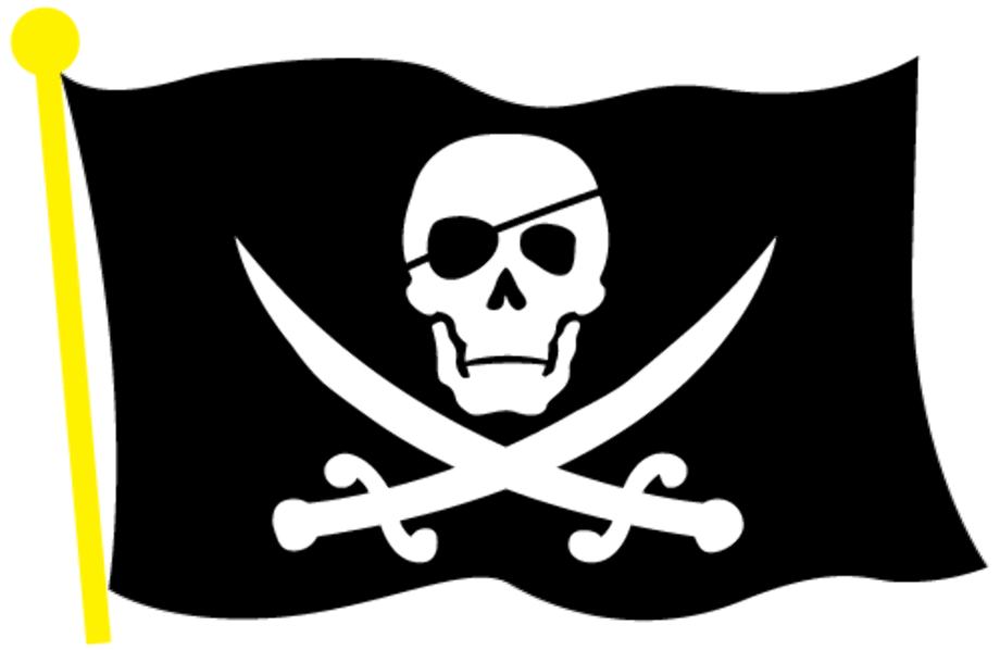 skull and crossbones clipart pirate