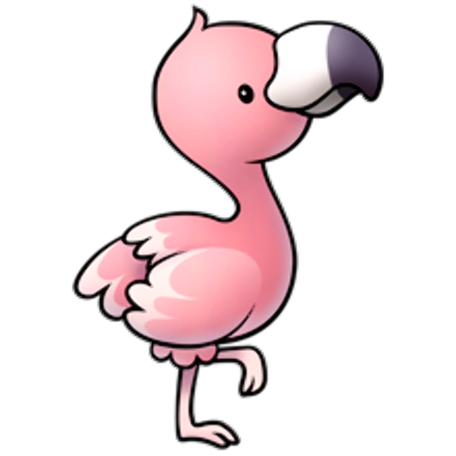 cute flamingo clipart