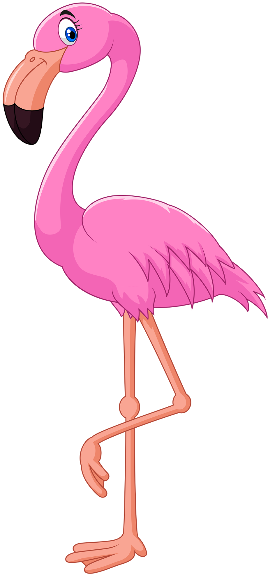 flamingo clip art vintage