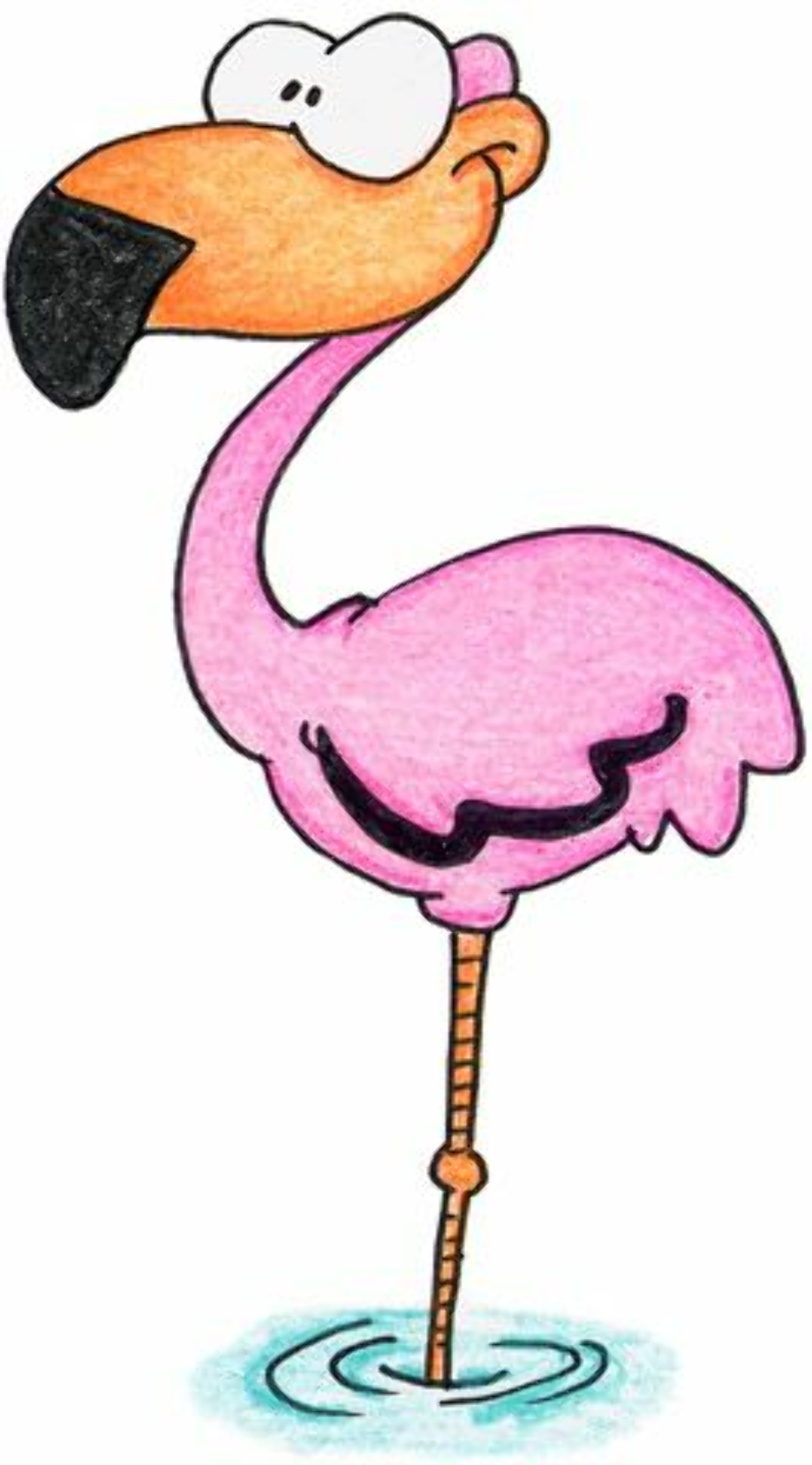 cartoon flamingo known