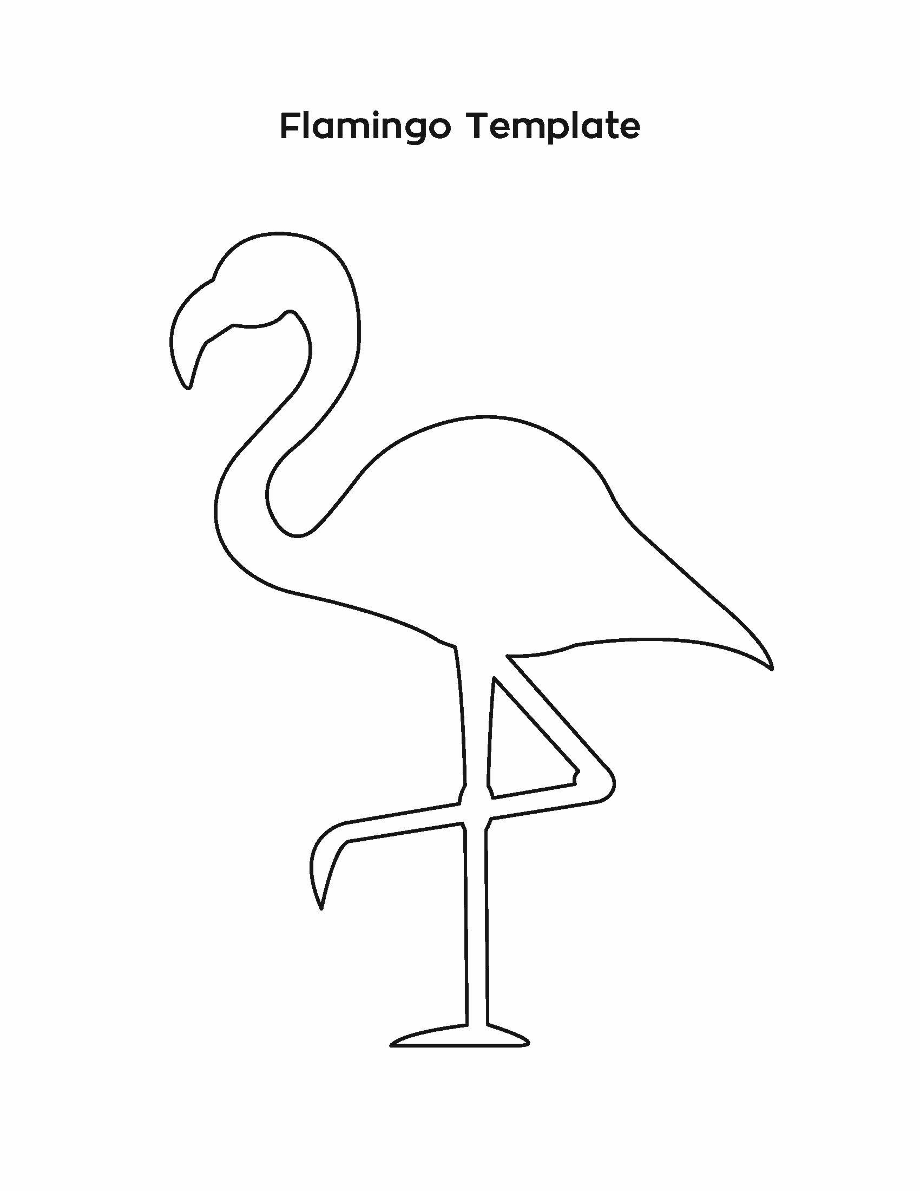 Flamingo Stencil Printable Free - Printable World Holiday