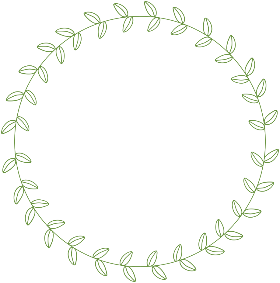 leaves clipart circle