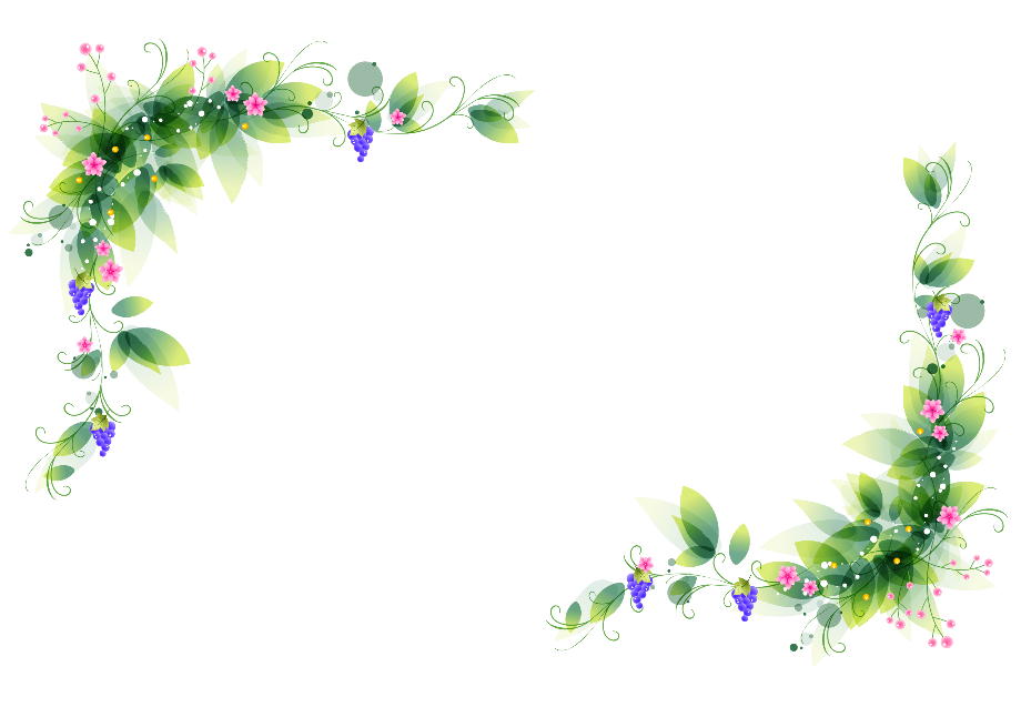 Flower clipart corner