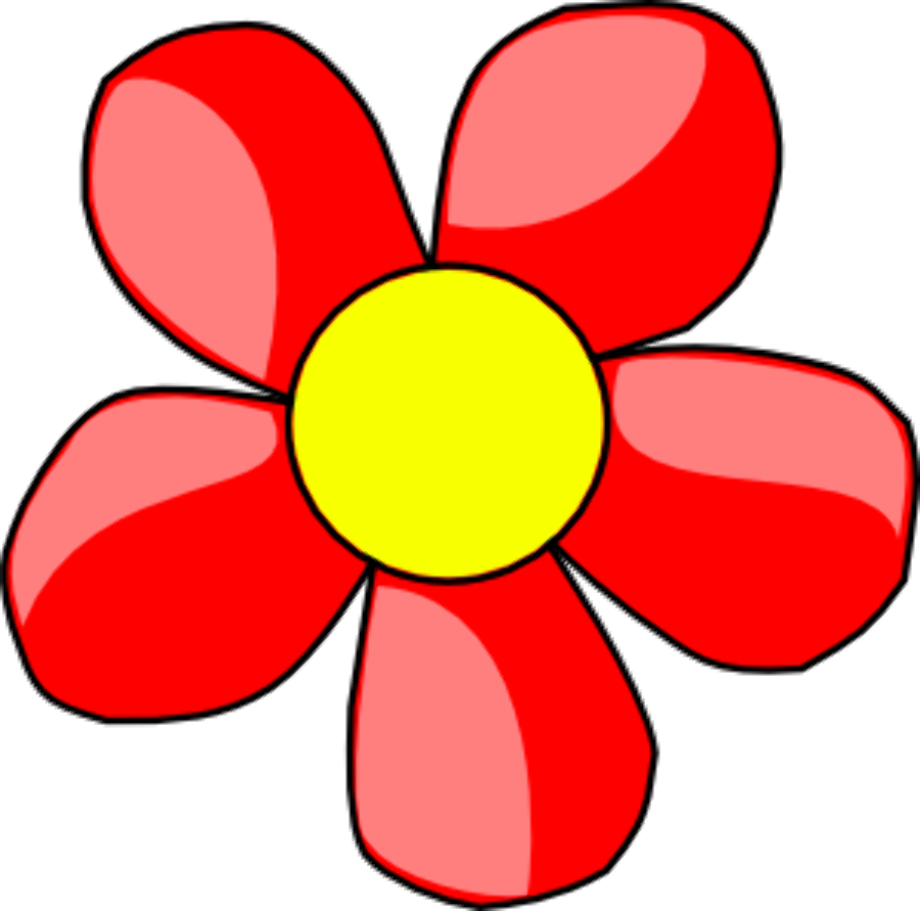 Flower clipart red