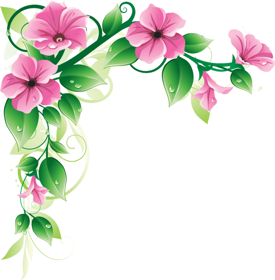 Flower clipart floral letter