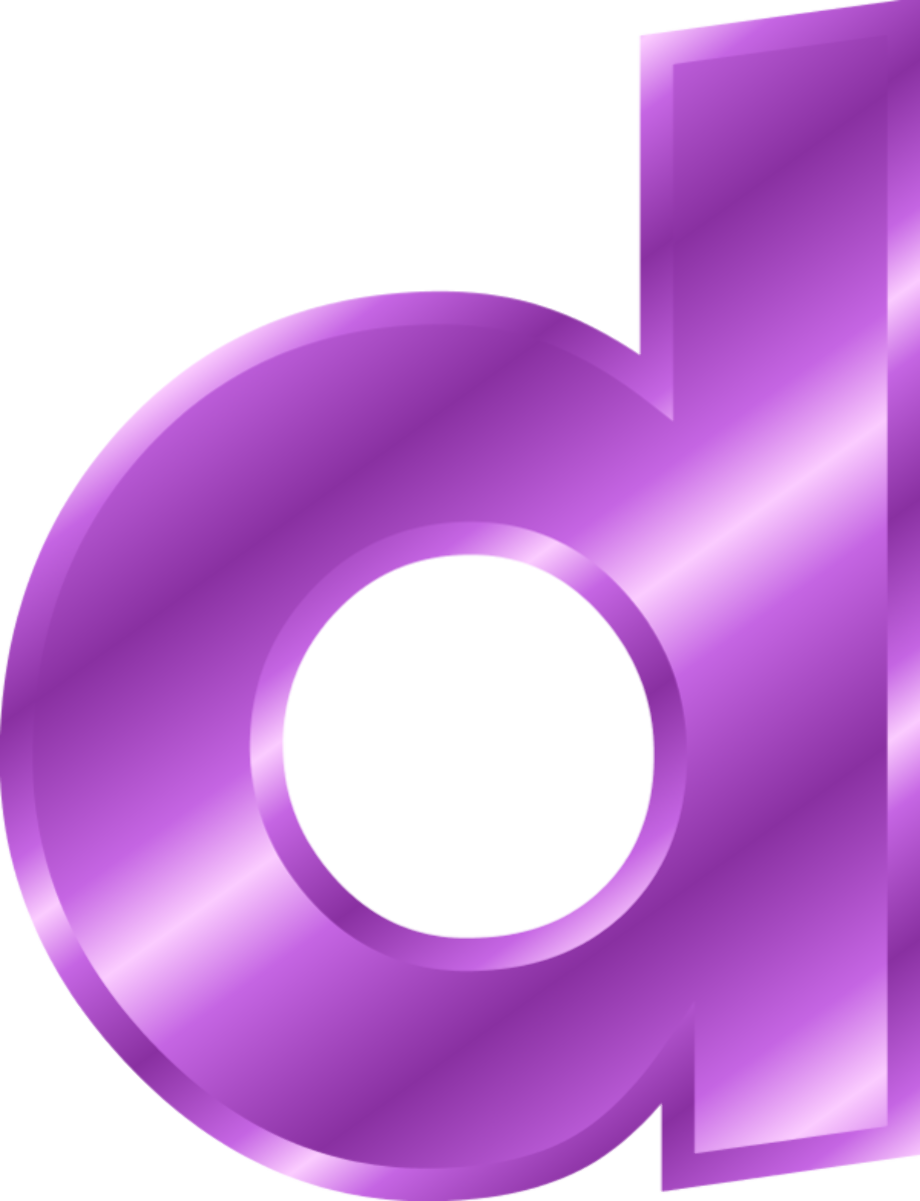 Flower clipart purple alphabet