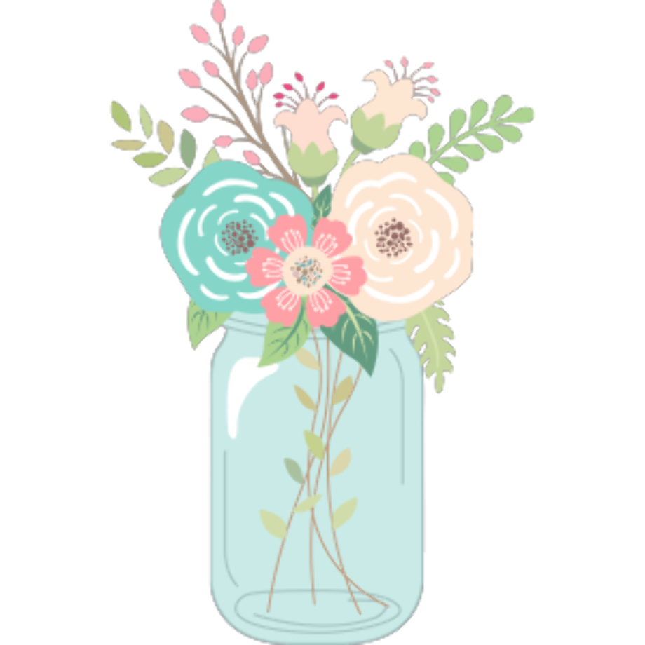Flower clipart rustic