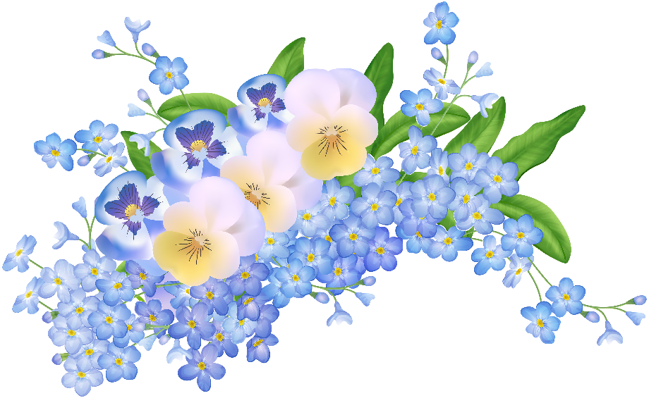 spring flowers clipart clear background