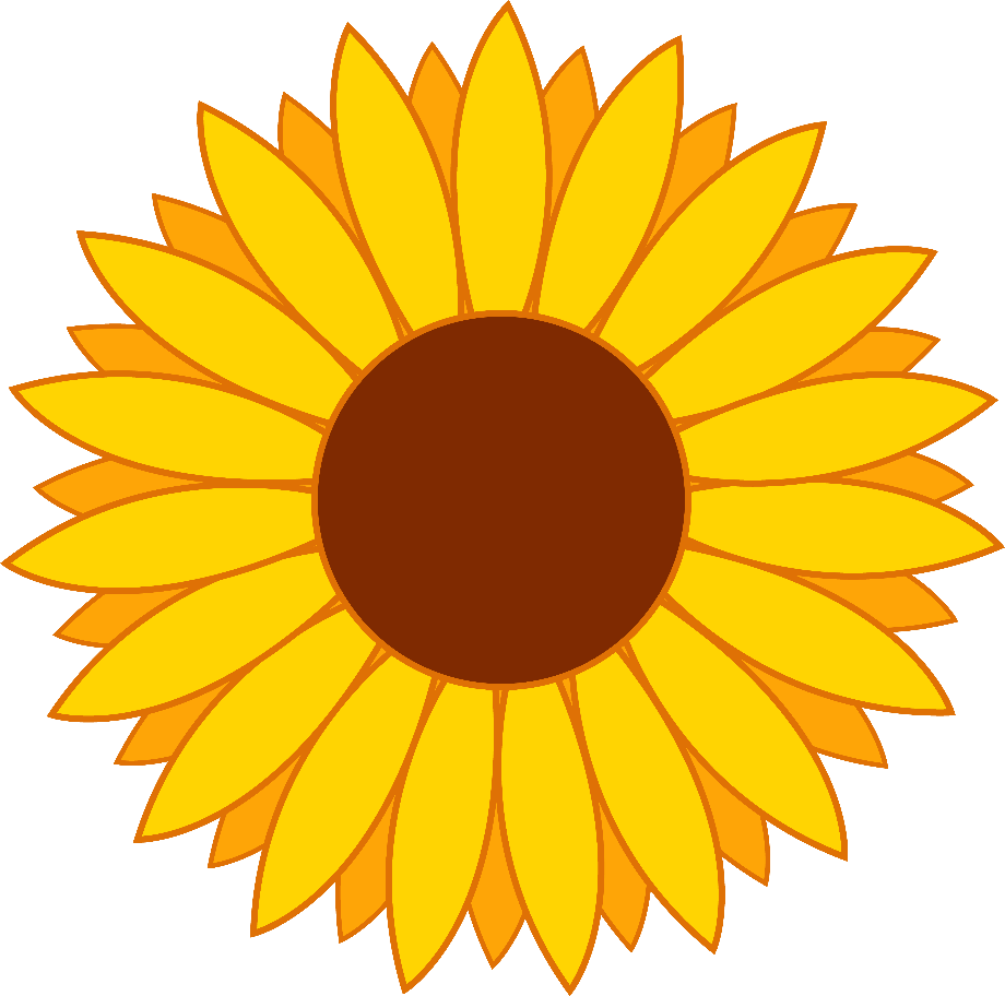 sunflower clipart cartoon